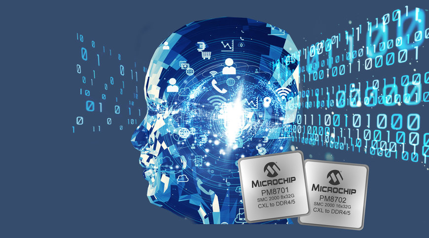 Microchip présente les nouveaux contrôleurs mémoire intelligents CXL™ pour centres de données permettant aux CPU modernes d'optimiser les charges de travail des applications